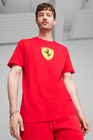 T-shirt de course Scuderia Ferrari Homme, Rosso Corsa, extralarge